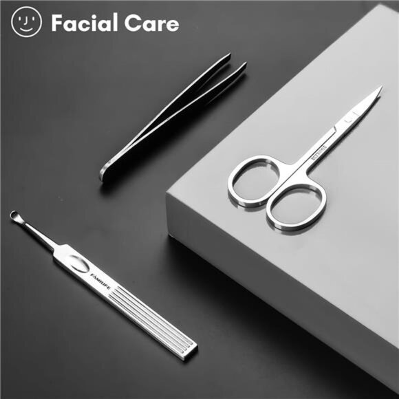 Manicure Set, Professional Manicure Kit Nail Clippers Set 11 in 1 Stainless - Picture 5 of 7